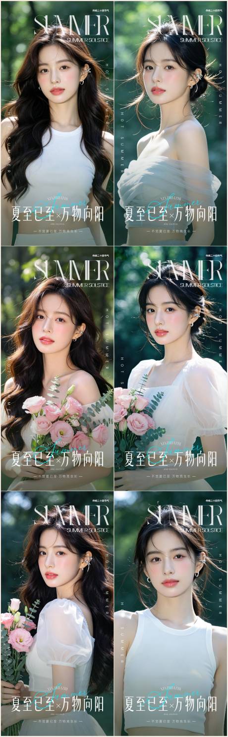 源文件下载【享设计】搜索编号：42340036654301216【医美夏至节气系列海报】
