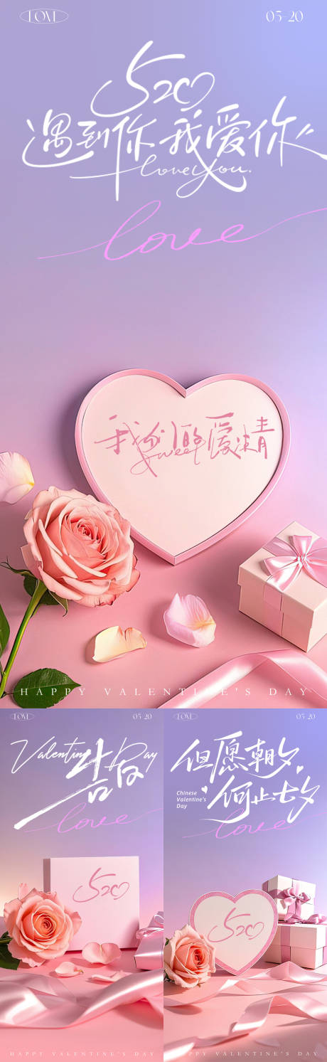 源文件下载【享设计】搜索编号：19500036655529871【520情人节告白甜蜜海报】