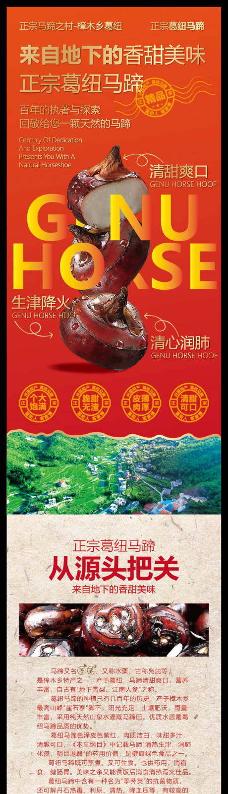 源文件下载【享设计】搜索编号：31030036748331232【葛纽马蹄物料形象海报】