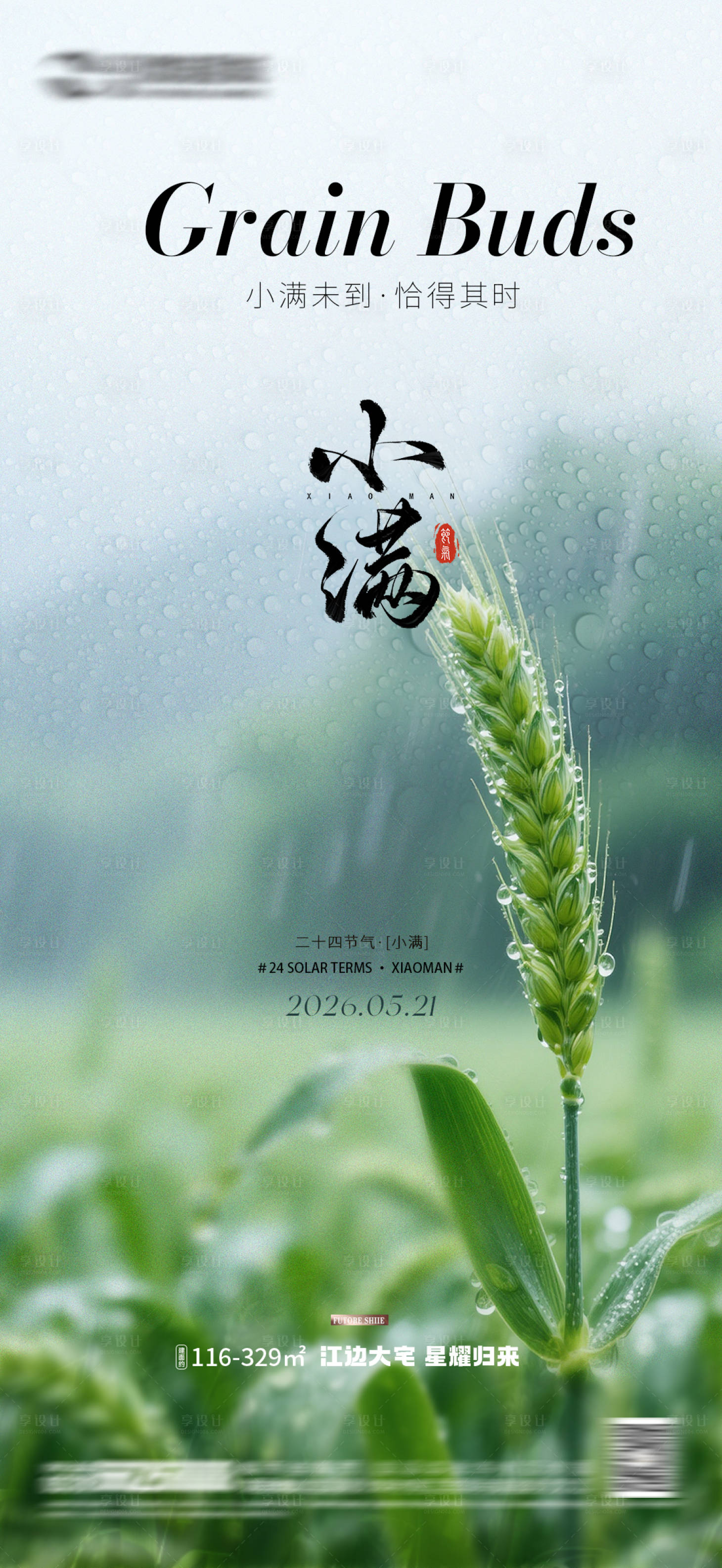 源文件下载【享设计】搜索编号：63730036838966035【二十四节小满 】