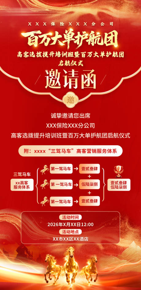 源文件下载【享设计】搜索编号：53500036999152951【红色金融峰会培训会议邀请函海报】