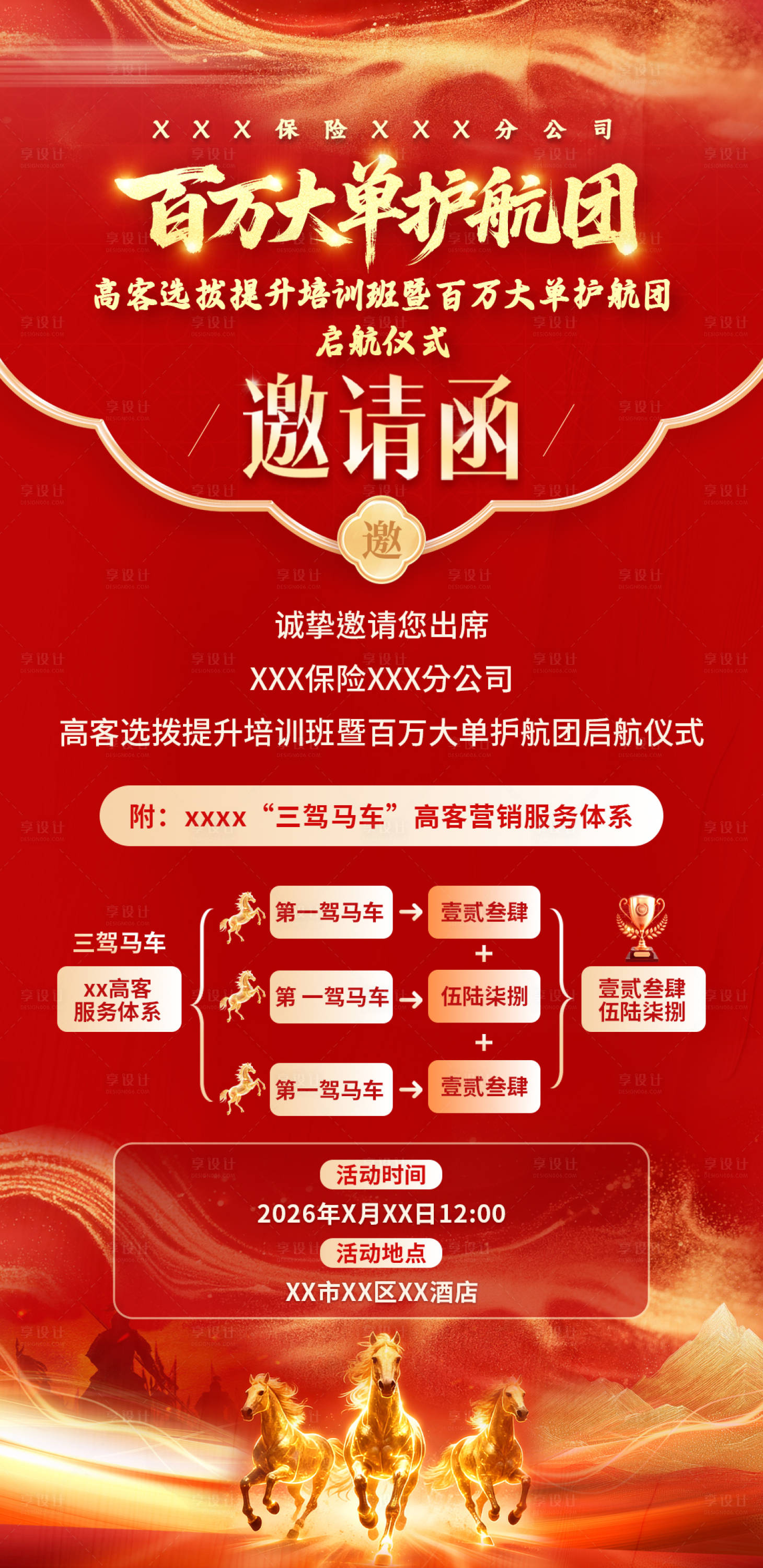 源文件下载【享设计】搜索编号：53500036999152951【红色金融峰会培训会议邀请函海报】
