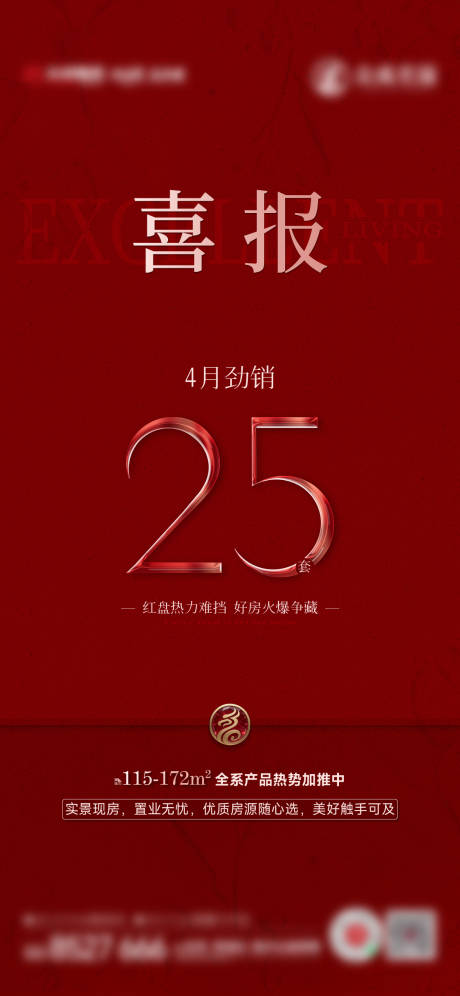 源文件下载【享设计】搜索编号：49580036799492774【地产喜报经销红稿微单刷屏】