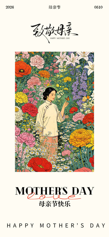 源文件下载【享设计】搜索编号：49180036668961009【母亲节宣传海报】