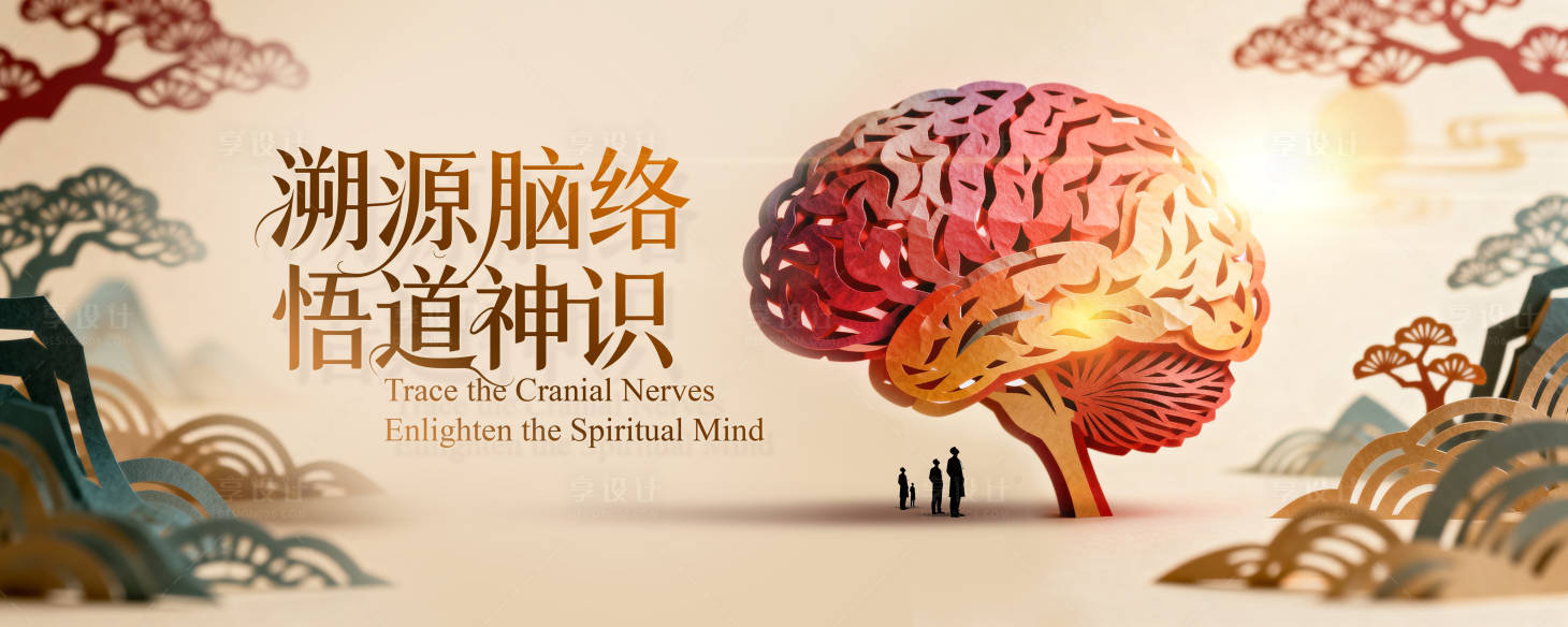 源文件下载【享设计】搜索编号：14480036818845259【脑神经高峰论坛海报展板】