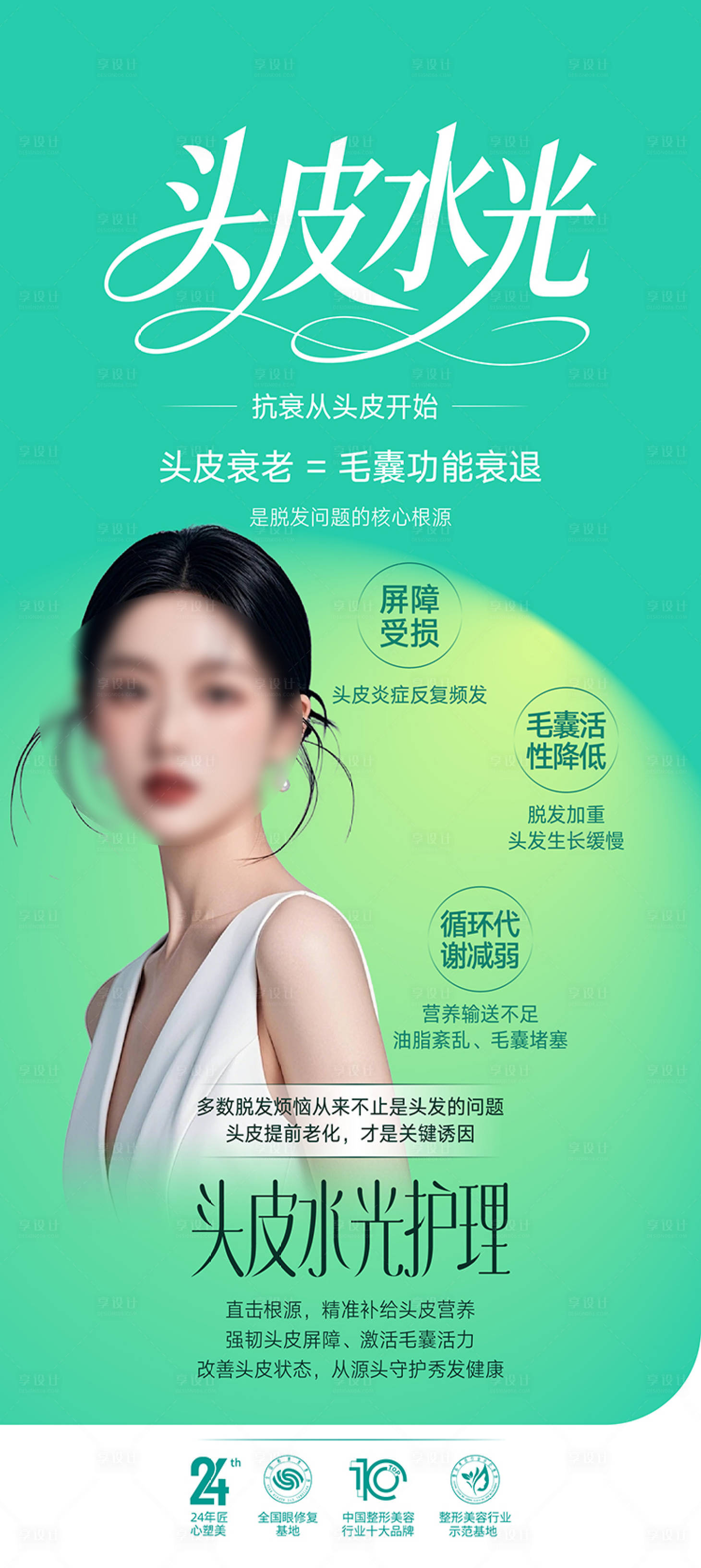 源文件下载【享设计】搜索编号：31160036817174628【医美水光护理海报】