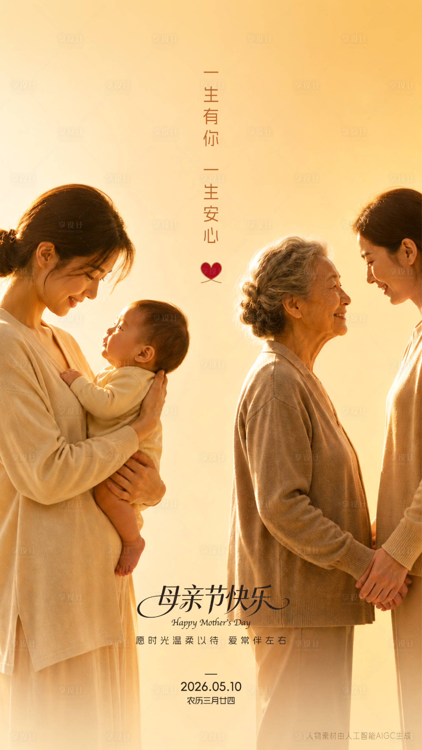 源文件下载【享设计】搜索编号：40650036703964227【母亲节海报】