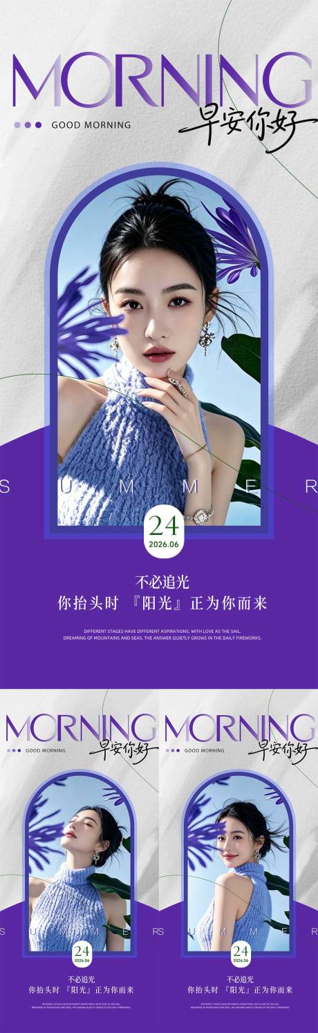 源文件下载【享设计】搜索编号：86260037030389989【早安医美美业早安图】