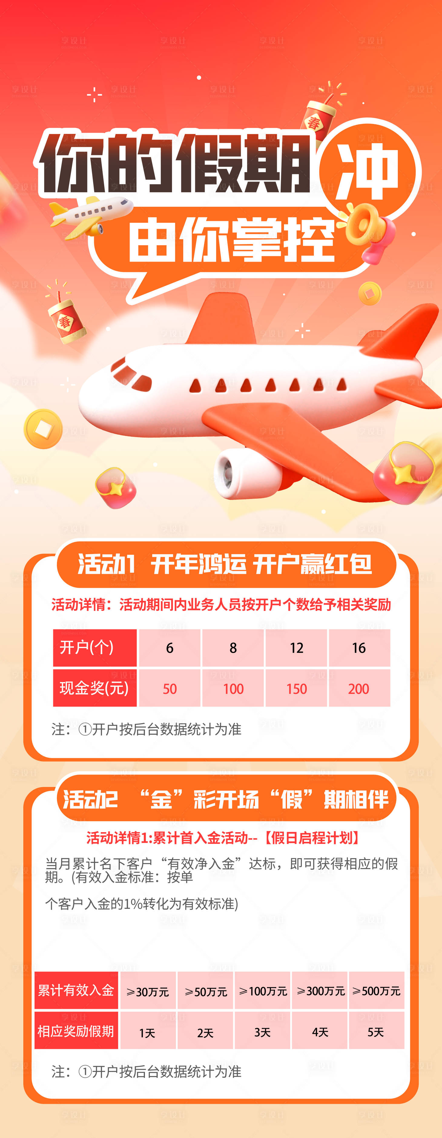 源文件下载【享设计】搜索编号：58630036935508270【橙色金融假期海报活动】