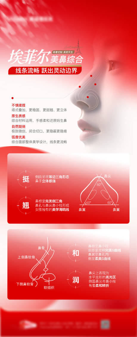 源文件下载【享设计】搜索编号：23620036820905365【医美长图海报】