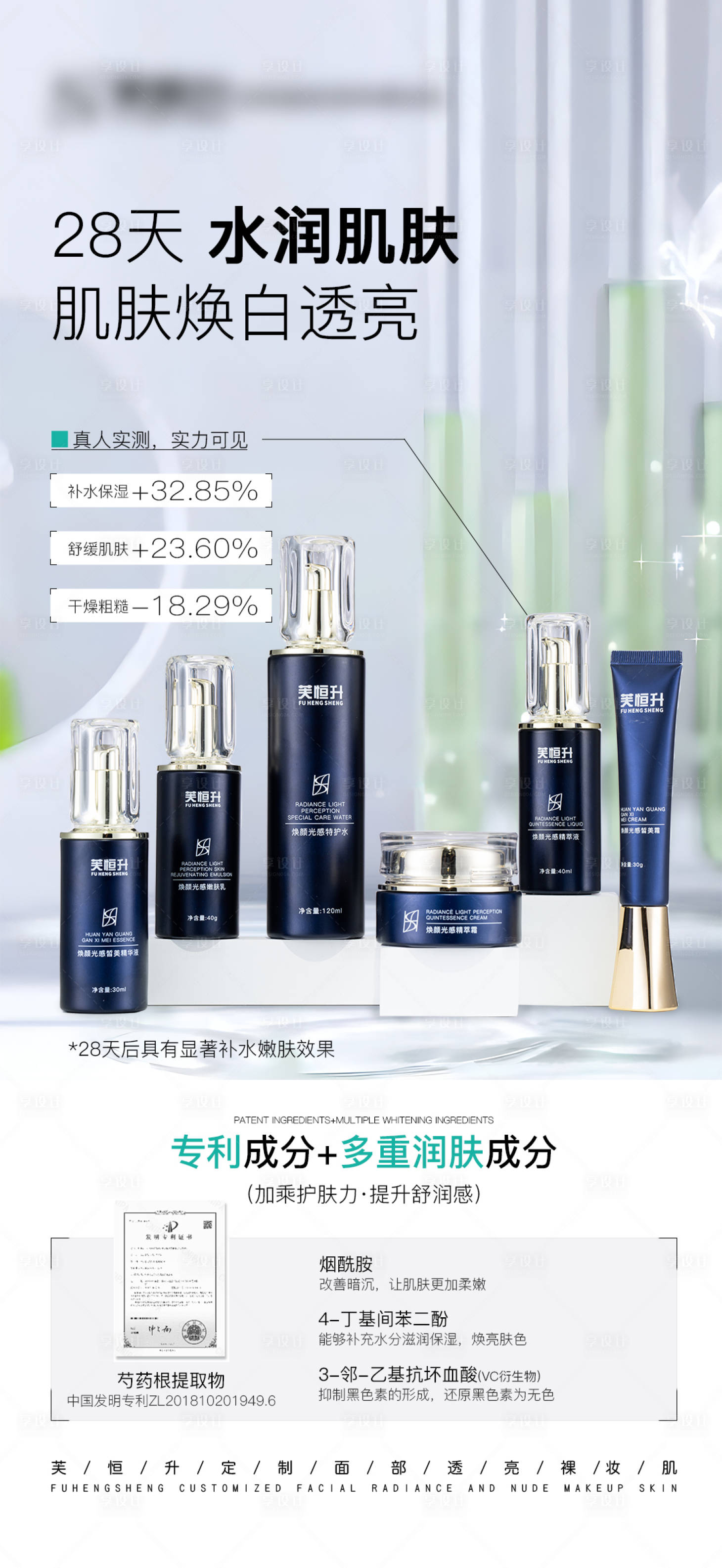 源文件下载【享设计】搜索编号：33750036848574483【电商美业美妆护肤海报】