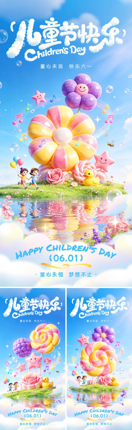 源文件下载【享设计】搜索编号：73040036967592147【儿童节61海报】