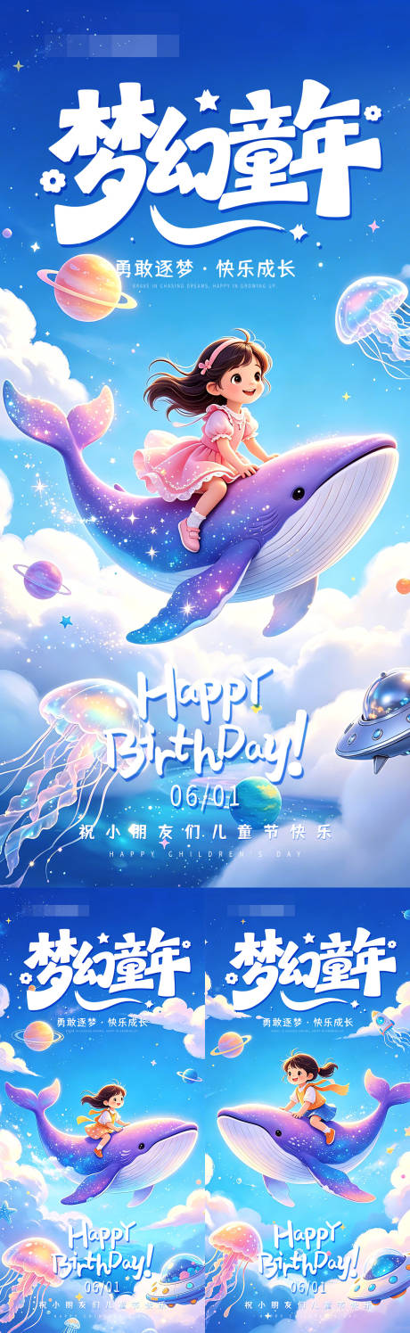 源文件下载【享设计】搜索编号：35690036832004420【梦幻童年六一儿童节】