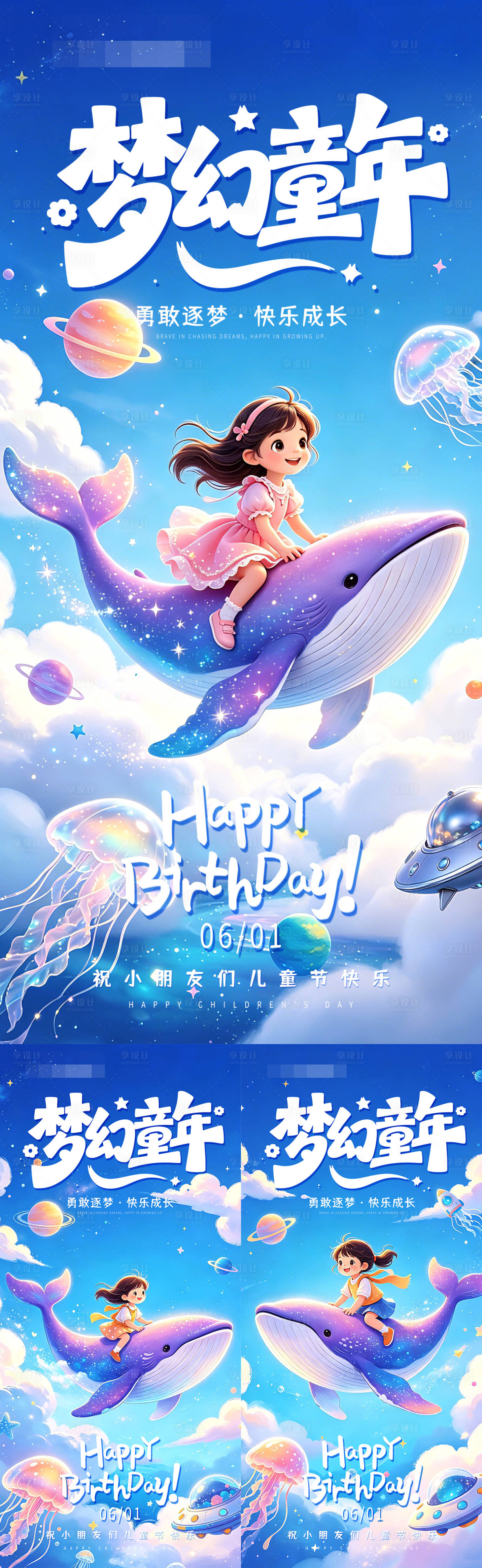 源文件下载【享设计】搜索编号：35690036832004420【梦幻童年六一儿童节】