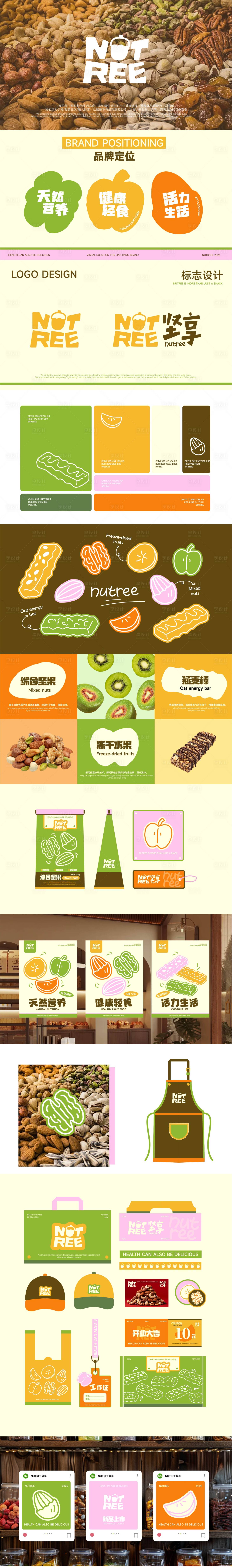 源文件下载【享设计】搜索编号：28350036861062446【坚果品牌提案VI设计】