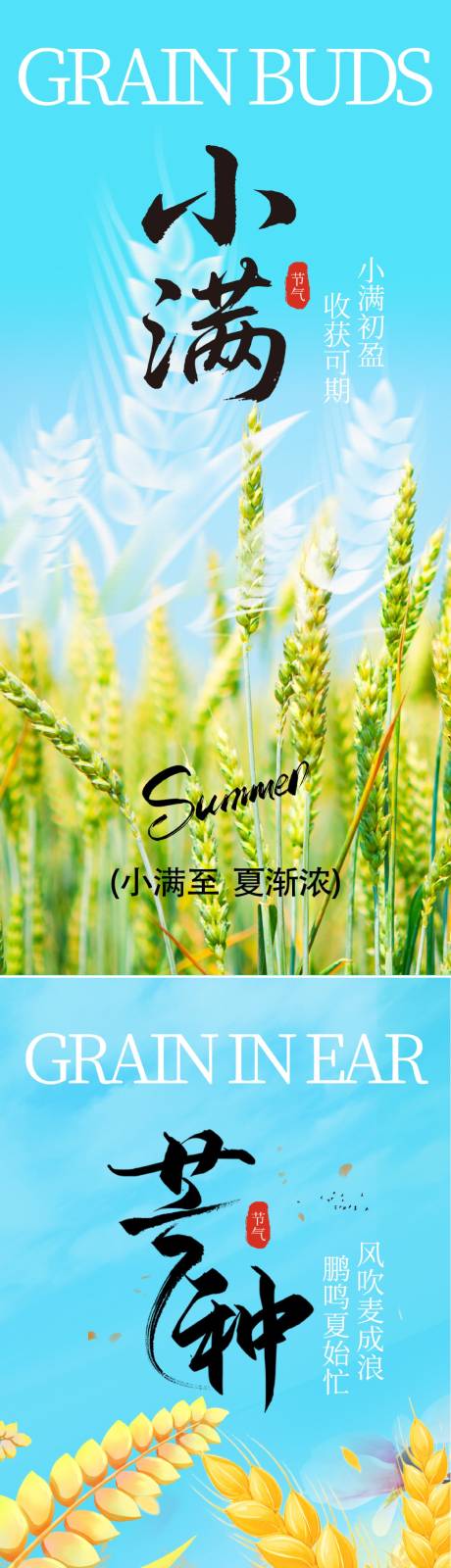 源文件下载【享设计】搜索编号：24670036777009870【小满芒种节气】