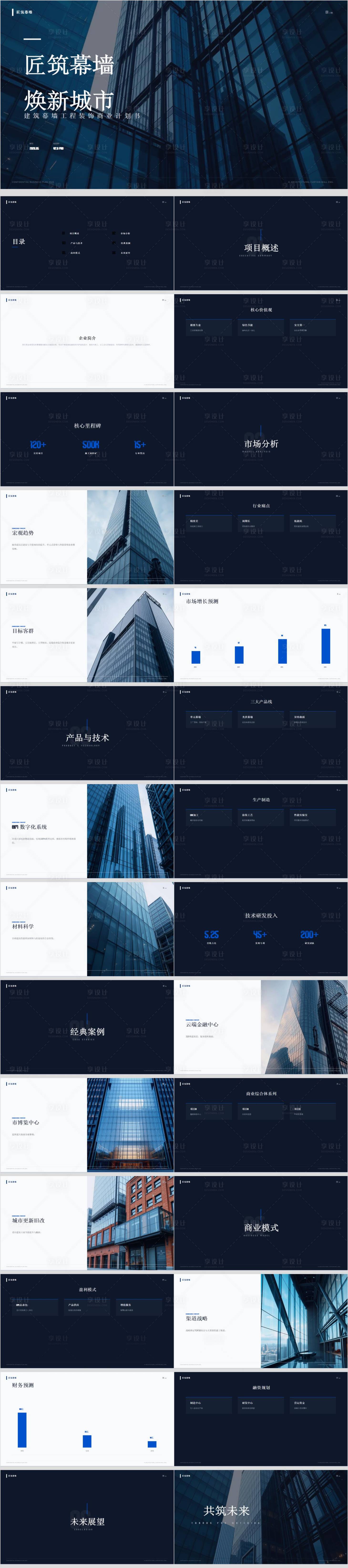 源文件下载【享设计】搜索编号：51180036766467798【建筑幕墙工程装饰商业计划书】