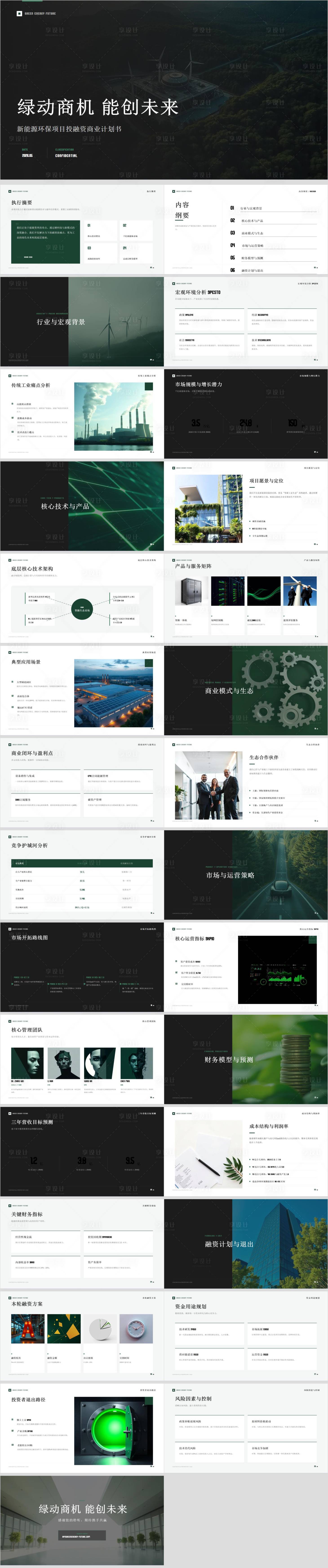 源文件下载【享设计】搜索编号：78810036766754827【新能源环保项目投融资商业计划书】