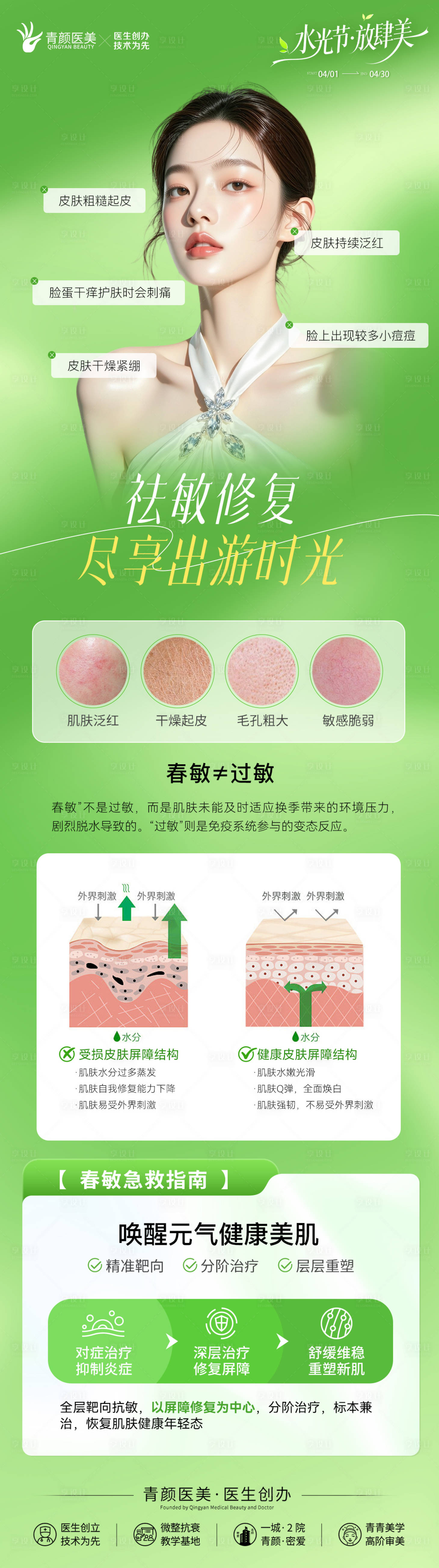 源文件下载【享设计】搜索编号：74490036771303748【医美祛敏修复长图】