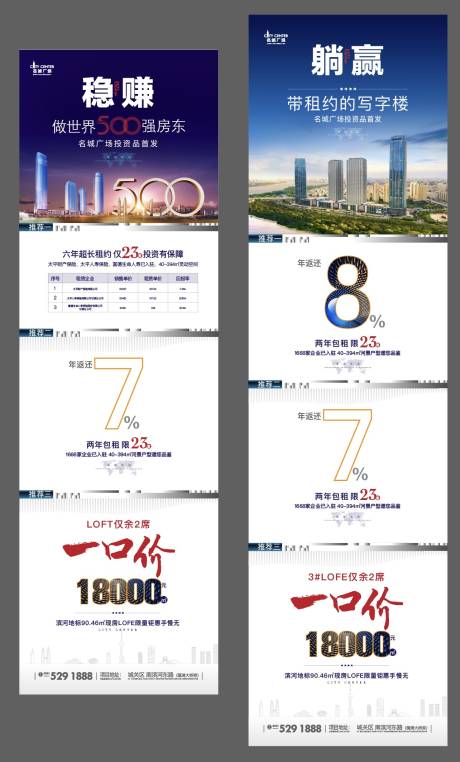 源文件下载【享设计】搜索编号：20090036664155243【写字楼租售海报】