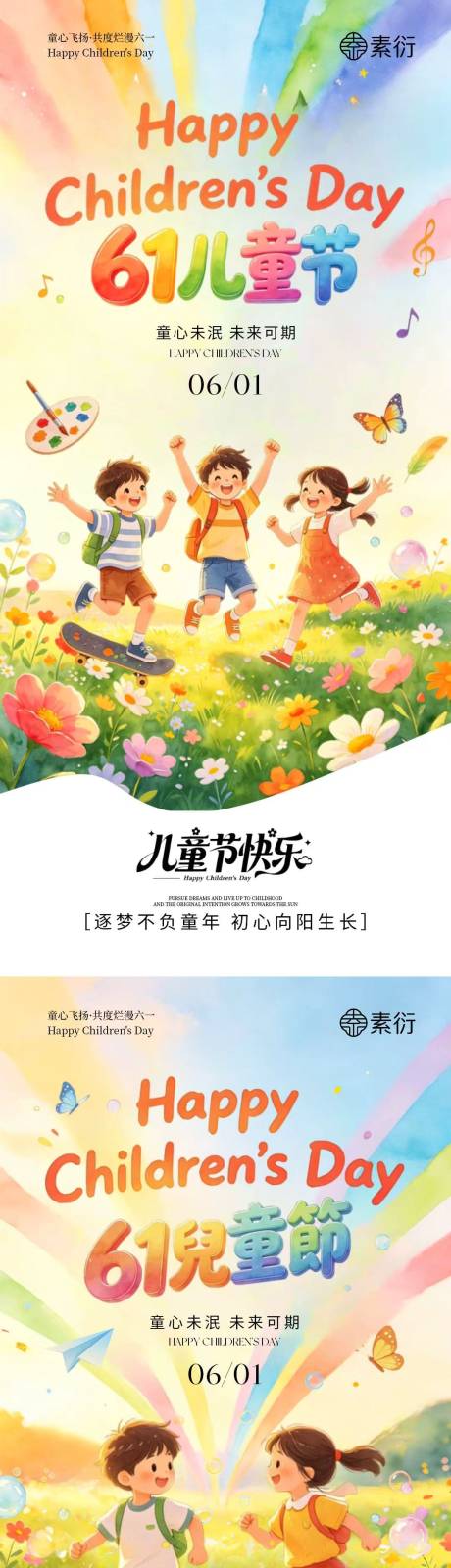 源文件下载【享设计】搜索编号：26730036878861788【地产六一儿童节卡通童趣海报】