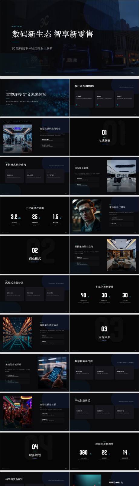 源文件下载【享设计】搜索编号：99100036766292254【3C数码线下体验店商业计划书】