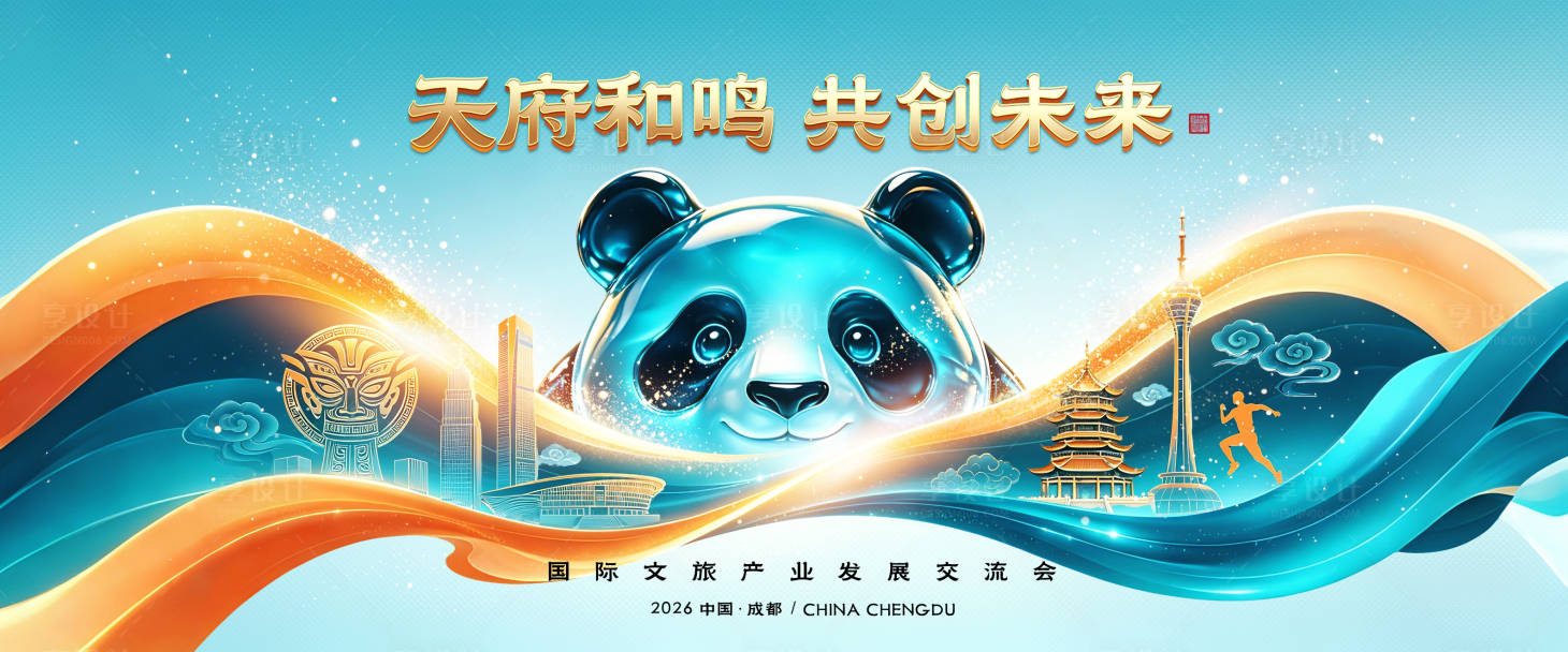 源文件下载【享设计】搜索编号：94760036661671165【成都活动会议活动背景板】