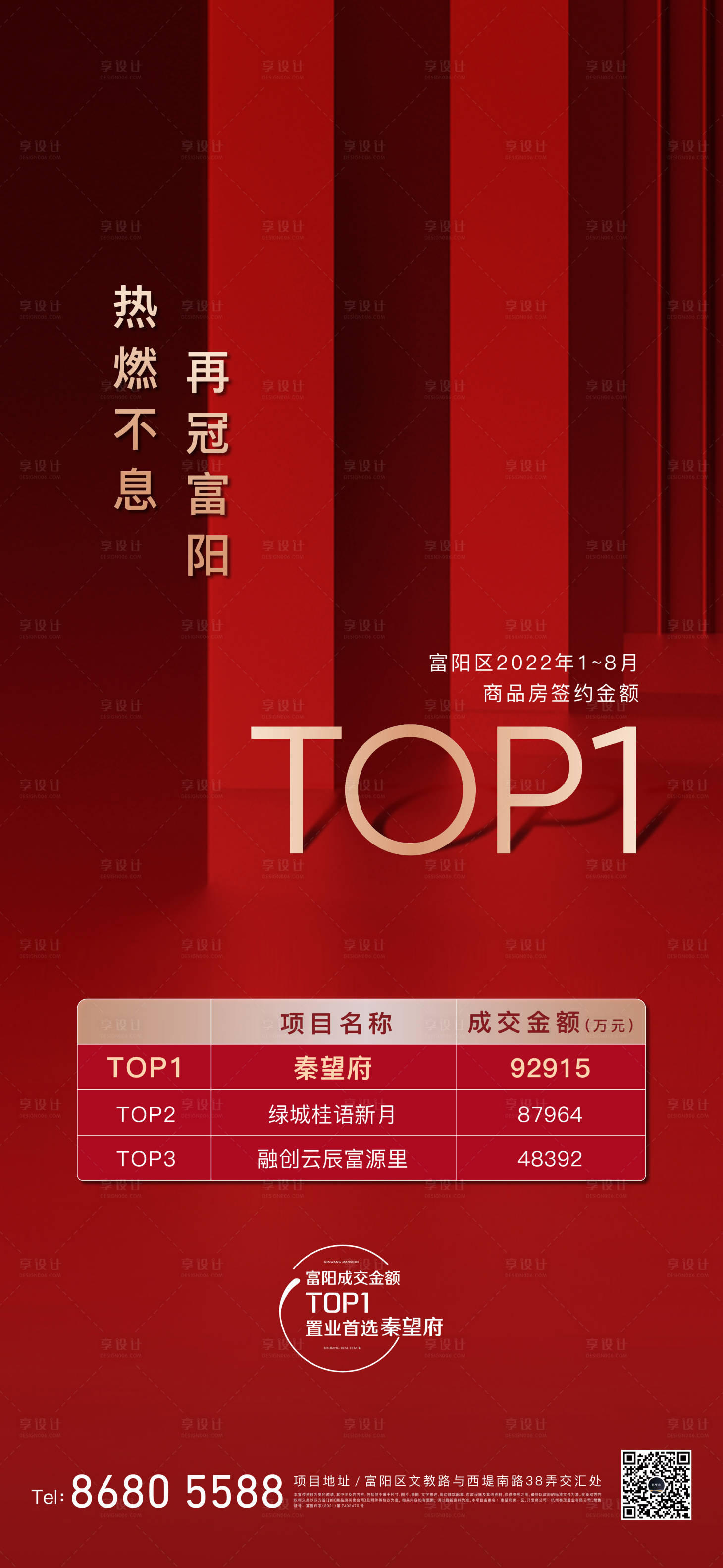源文件下载【享设计】搜索编号：91720036805451850【房地产月度榜单海报】