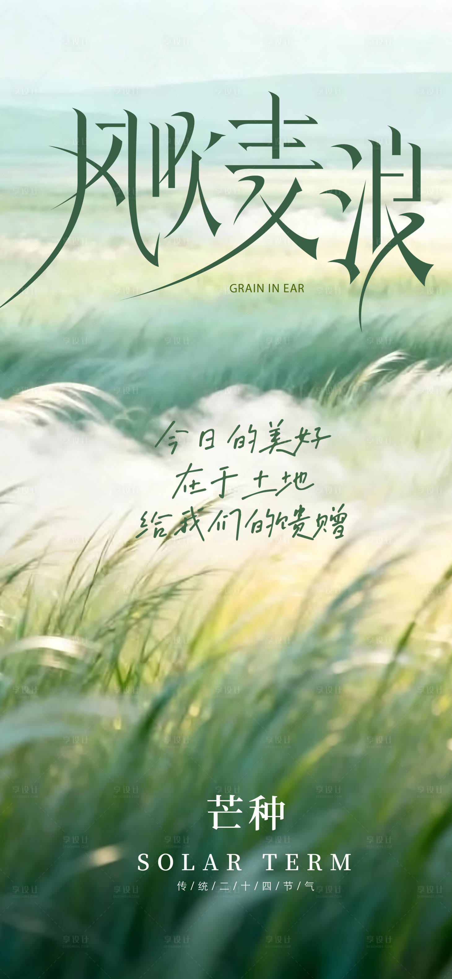 源文件下载【享设计】搜索编号：62580036943216278【芒种海报】