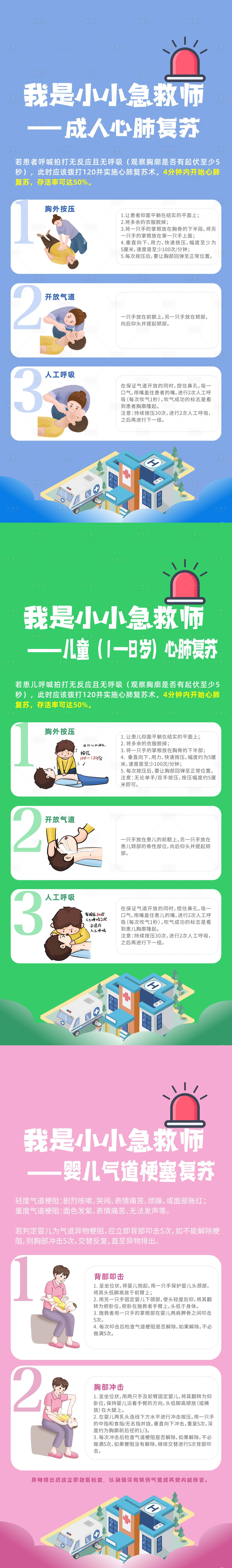 源文件下载【享设计】搜索编号：59080036783079889【小小急救师活动展架】