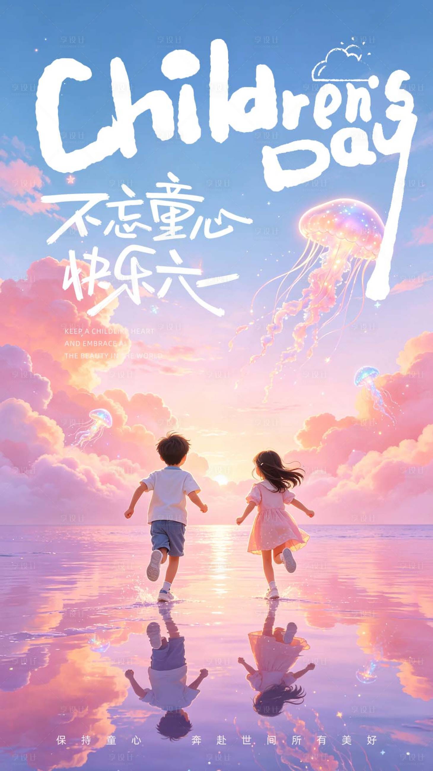 源文件下载【享设计】搜索编号：97950036936319387【61儿童节海报】
