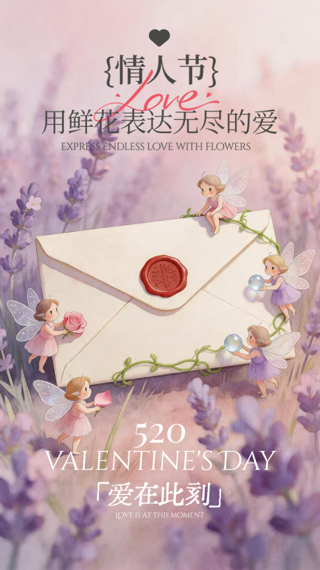 源文件下载【享设计】搜索编号：10540036691106982【520情人节立体梦幻插画海报】