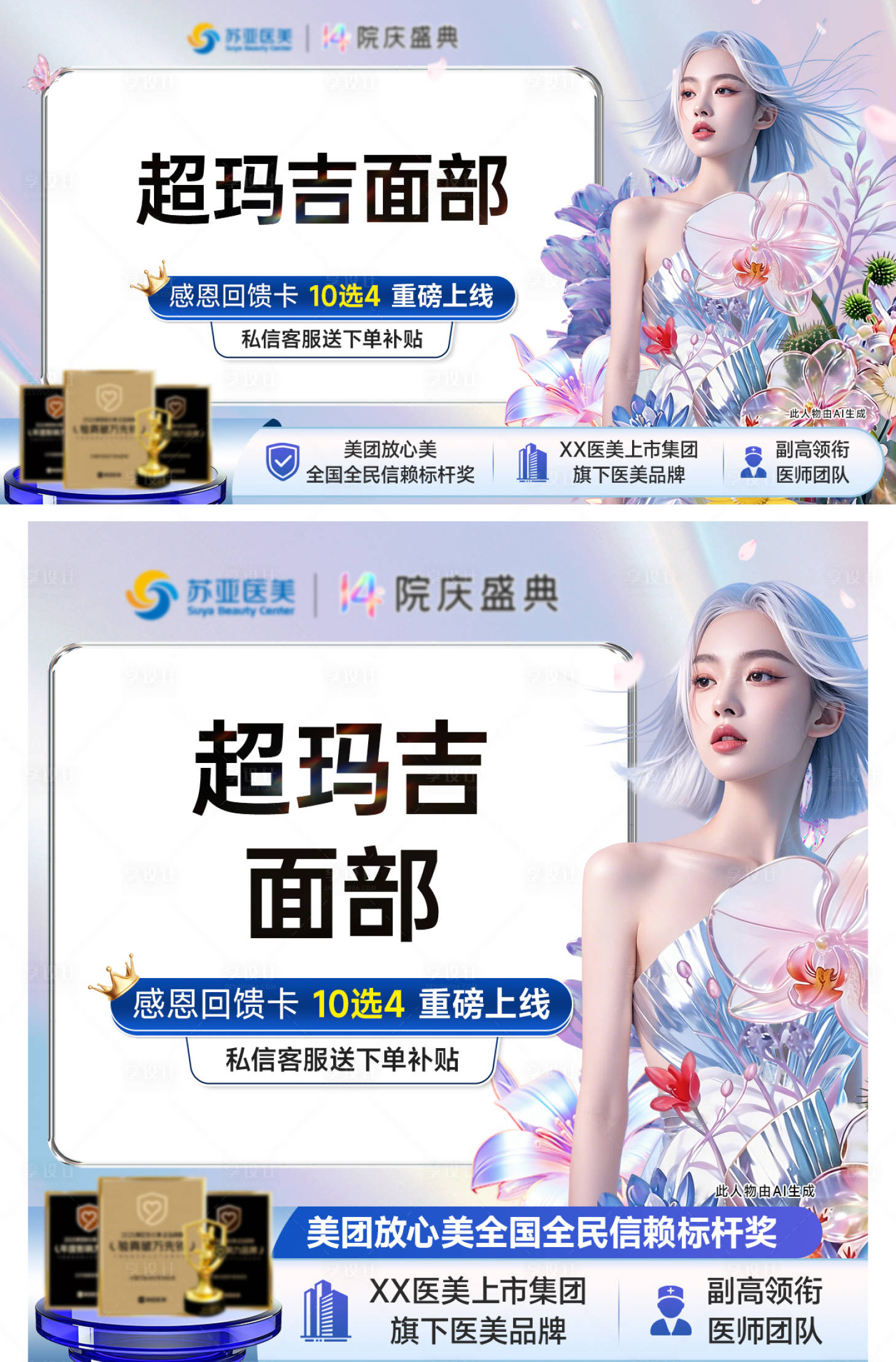 源文件下载【享设计】搜索编号：63050036718864594【医美美团项目主图海报】