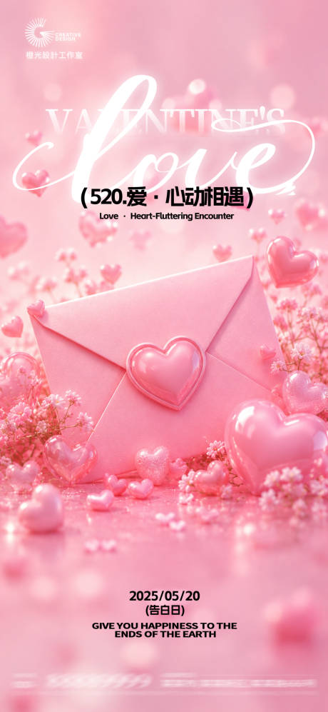 源文件下载【享设计】搜索编号：62510036734978507【520情人节创意海报】