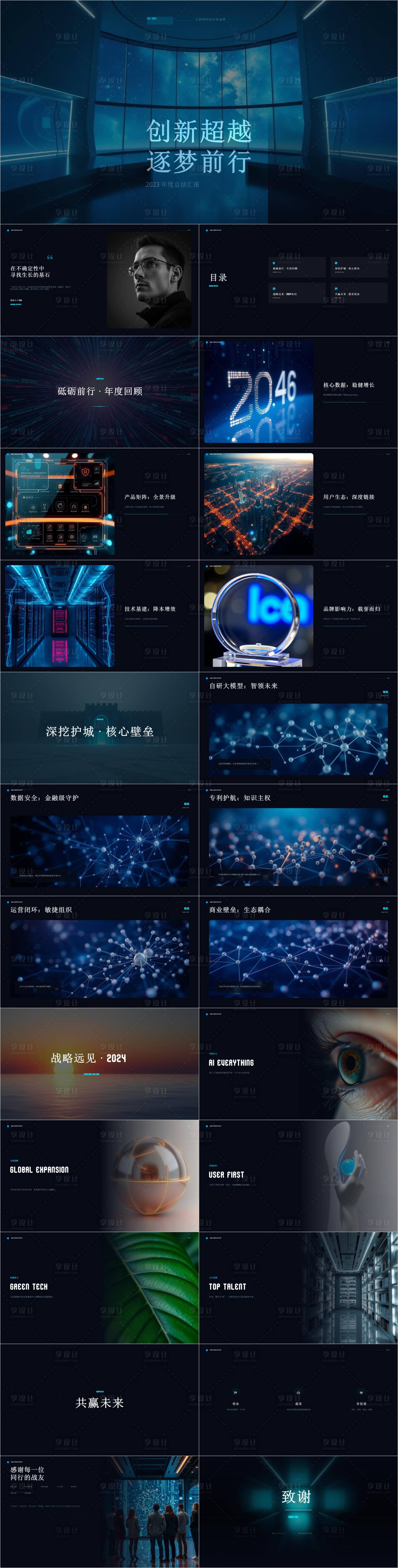 源文件下载【享设计】搜索编号：20950036725889645【互联网企业年终终结汇报】