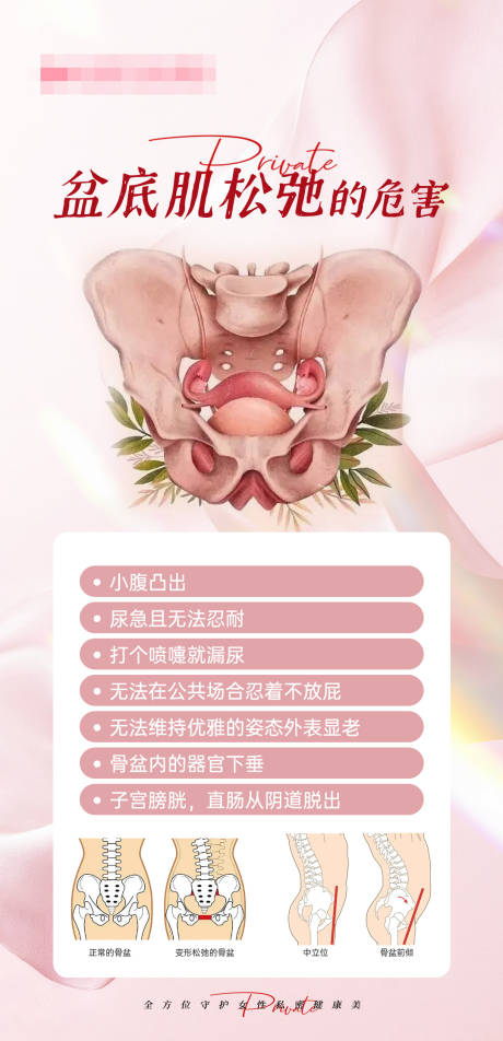 源文件下载【享设计】搜索编号：35370036693359730【盆底肌松弛的危害】