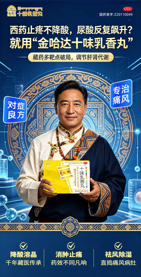 源文件下载【享设计】搜索编号：22250036859101272【痛风海报】