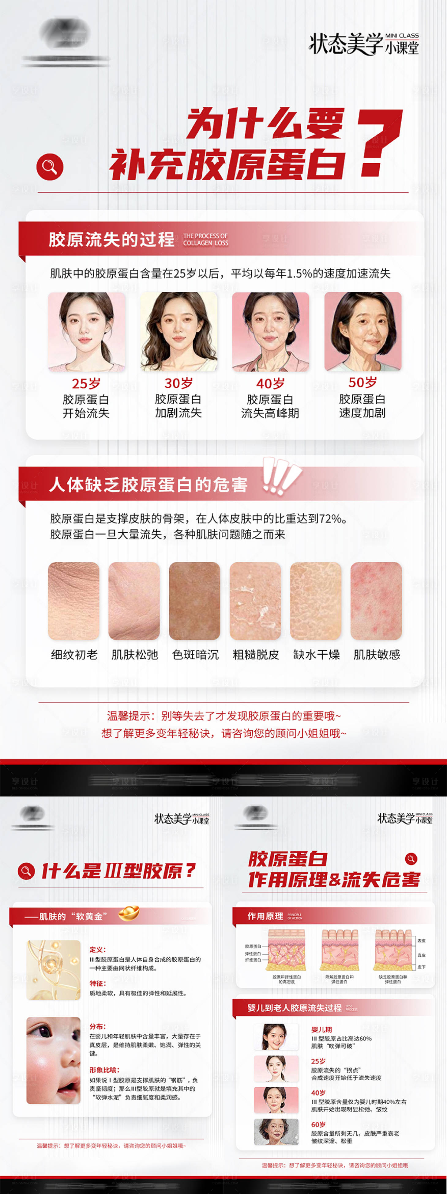 源文件下载【享设计】搜索编号：89220036688904884【医美胶原蛋白科普系列海报】