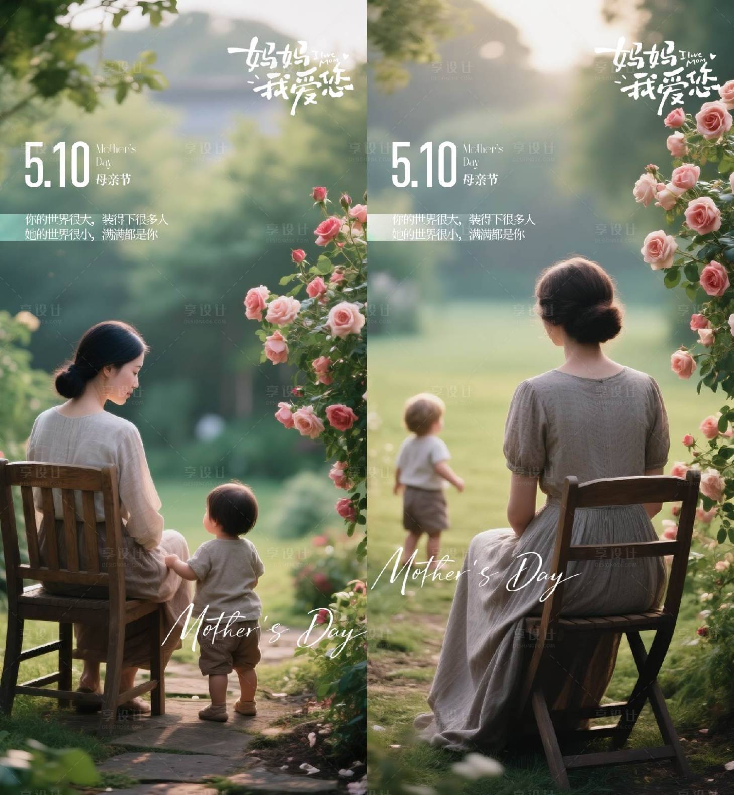 源文件下载【享设计】搜索编号：83020036657701826【母亲节海报】