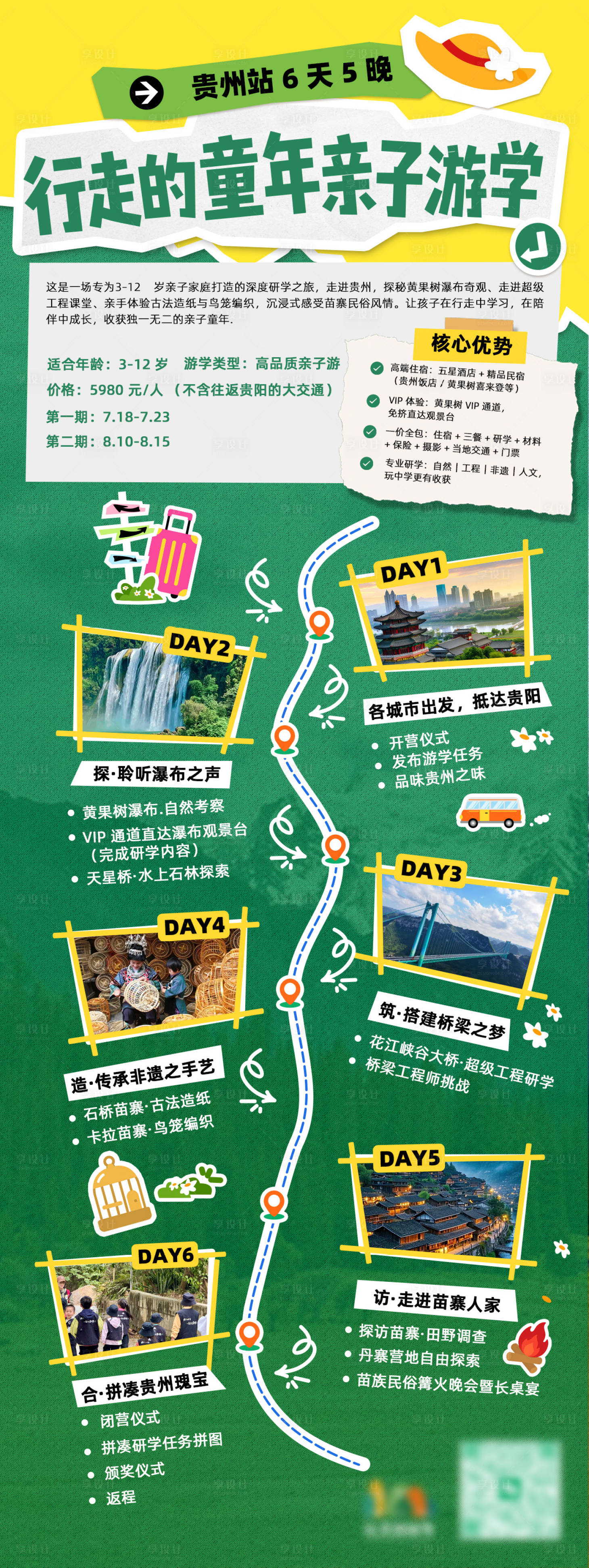 源文件下载【享设计】搜索编号：81940036692139144【亲子游学行程海报】