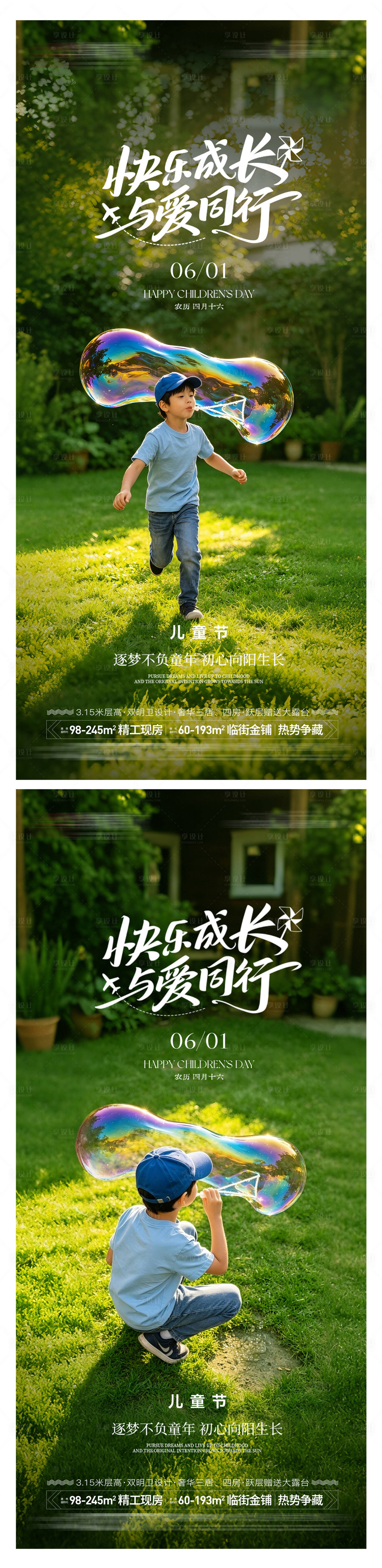 源文件下载【享设计】搜索编号：15980036971119317【地产儿童节海报】