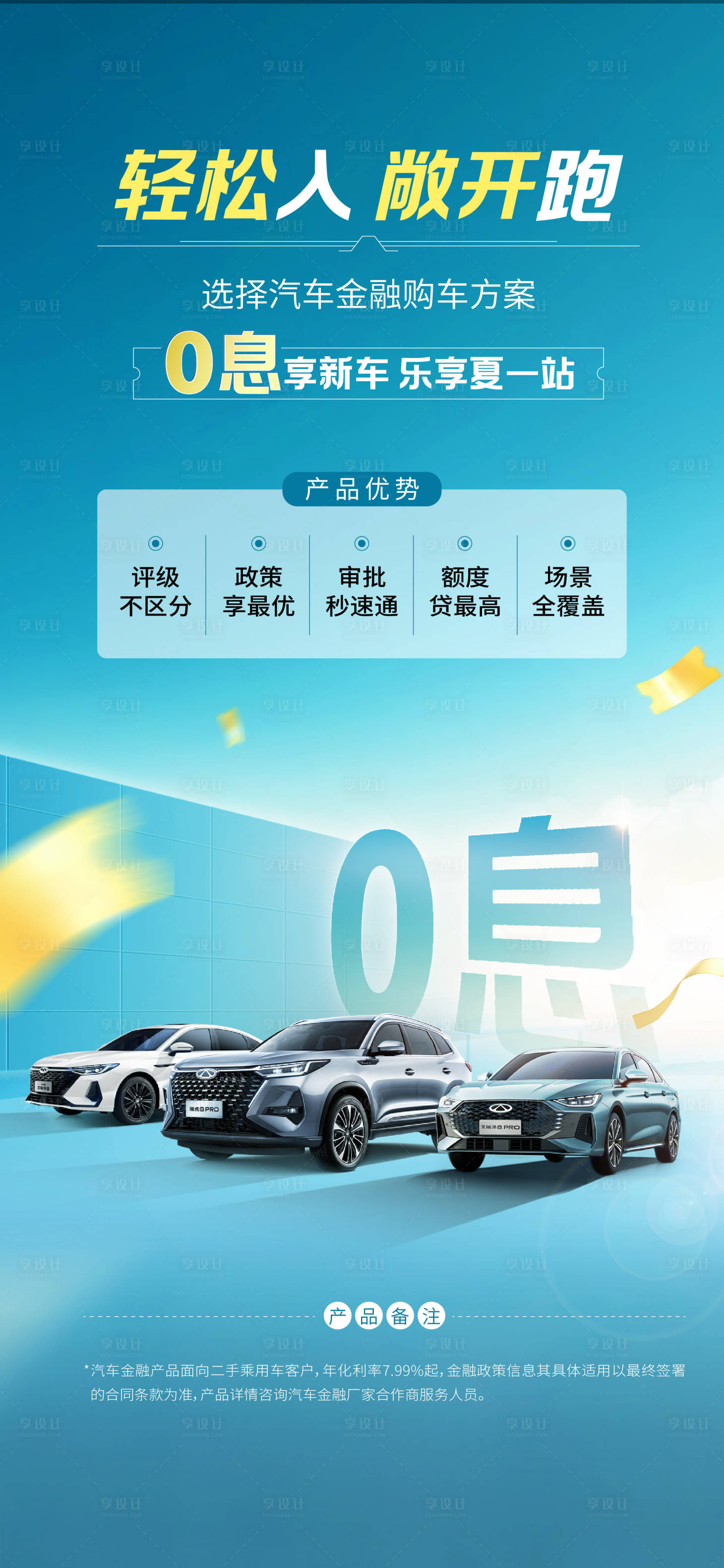 源文件下载【享设计】搜索编号：69210036672076167【汽车金融海报】