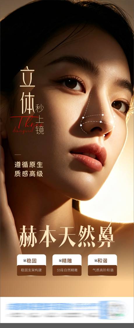 源文件下载【享设计】搜索编号：67110037084036821【生态鼻整形海报】