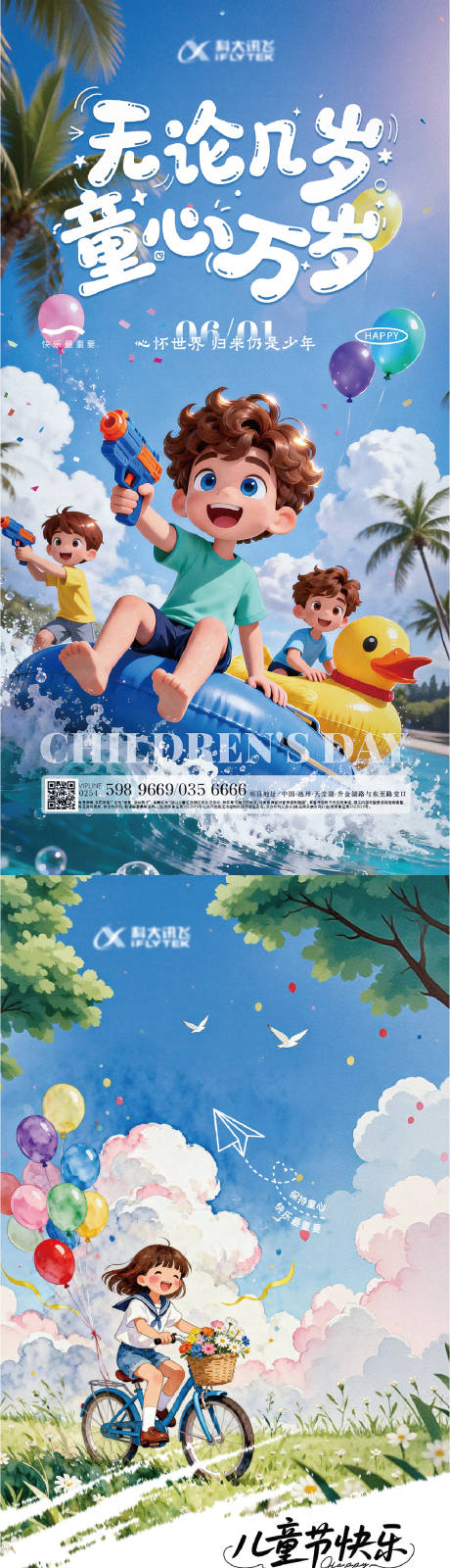 源文件下载【享设计】搜索编号：30130036951575581【地产六一儿童节梦幻插画系列海报】