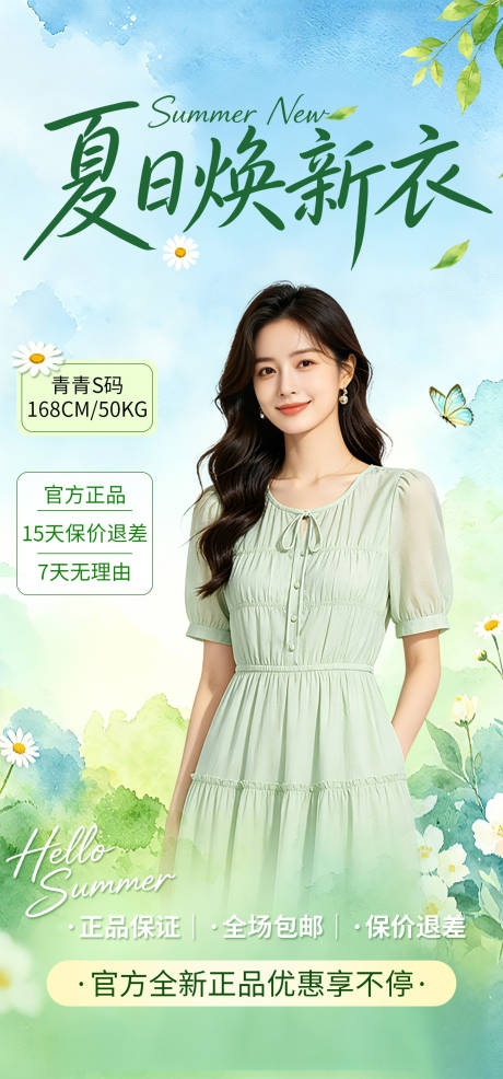 源文件下载【享设计】搜索编号：69820037094625587【夏季服装电商直播间促销悬浮贴片】