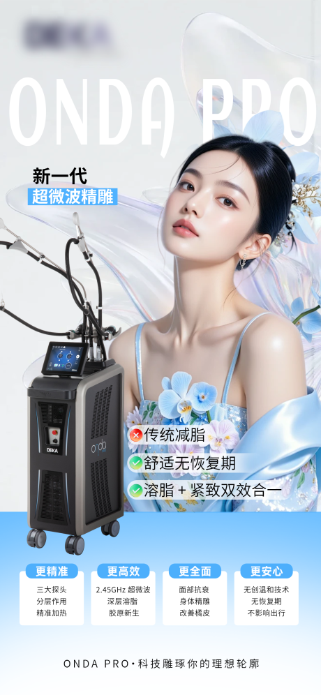 源文件下载【享设计】搜索编号：73500036717063191【医美抗衰精雕仪器海报】
