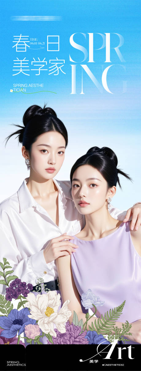 源文件下载【享设计】搜索编号：43230036990499372【医美春日美学海报】