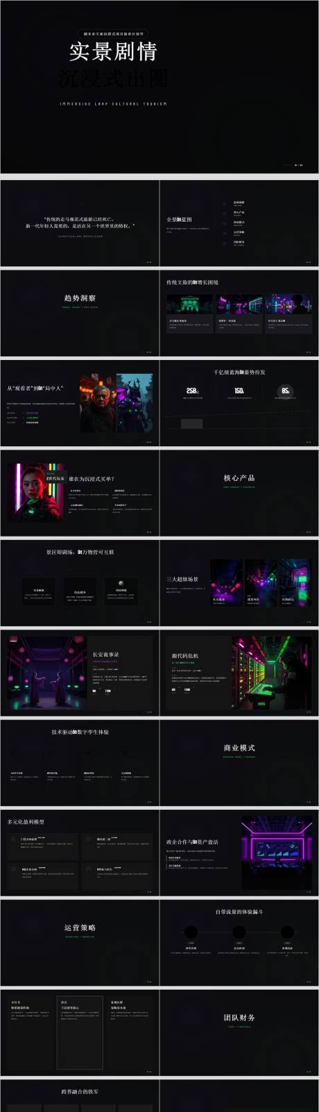 源文件下载【享设计】搜索编号：90760036766496947【剧本杀文旅沉浸式项目商业计划书】