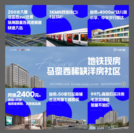 源文件下载【享设计】搜索编号：17280036655877189【地产政策卖点配套九宫格】