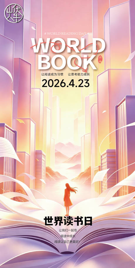 源文件下载【享设计】搜索编号：40040036655124281【世界读书日】